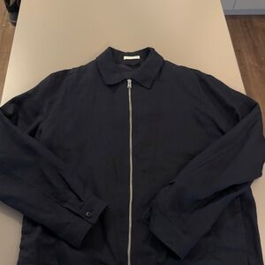 Zara Men's Dark Blue Lightweight Jacket